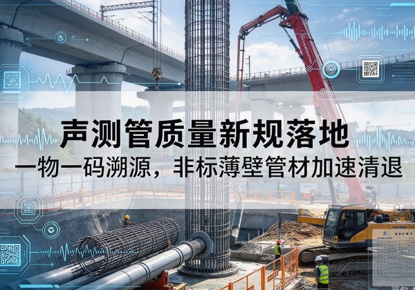 桓台声测管质量新规落地，一物一码溯源，非标薄壁管材加速清退